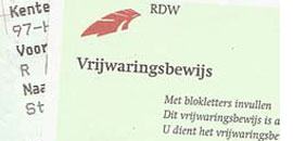 Vrijwaringsbewijs